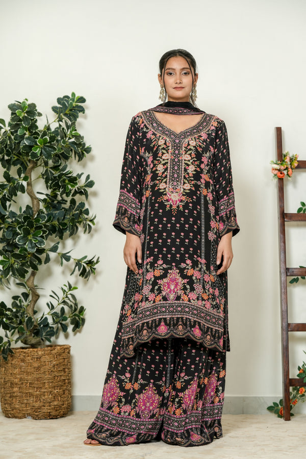 Sharara suit with Dupatta