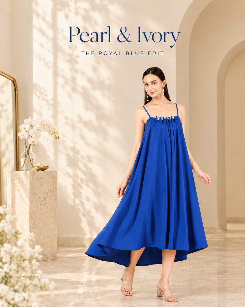 Pearl and Ivory - the royal blue edit