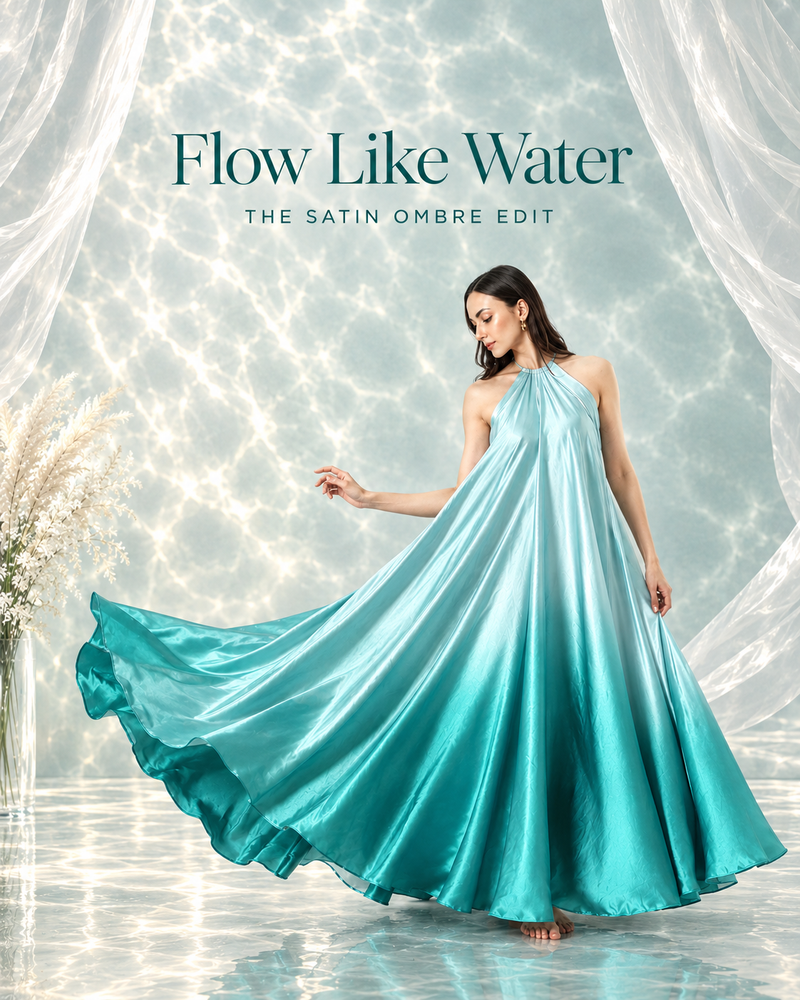 Flow Like Water - the satin ombre edit